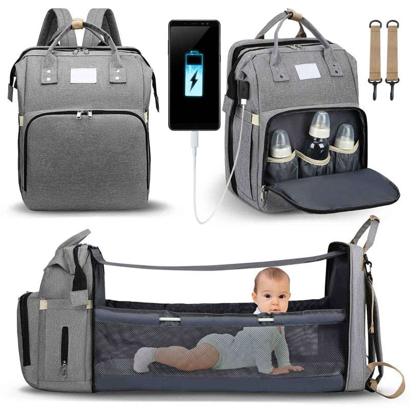 Sac à langer portatif | Berceau de voyage BabyNappy™ - Mommy & Me